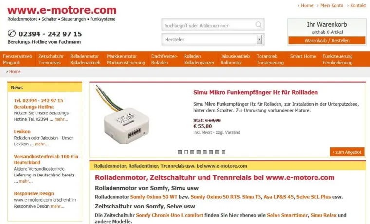 Bild: www.e-motore.com - Relaunch