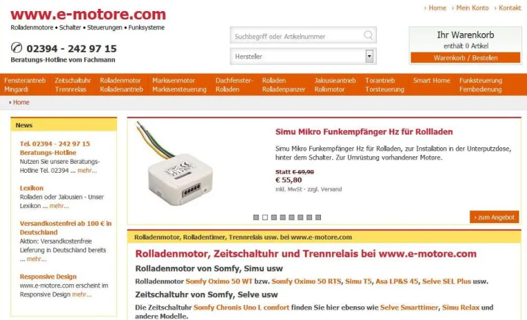 Bild: www.e-motore.com - Relaunch