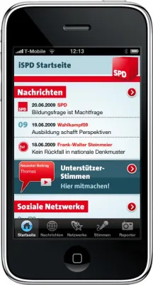 Bild: iSPD - Die erste iPhone App im Wahlkampf