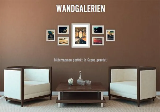 Perfekte Wohnraumdekoration mit Wandgalerien von AllesRahmen Bild: Perfekte Wohnraumdekoration mit Wandgalerien von AllesRahmen