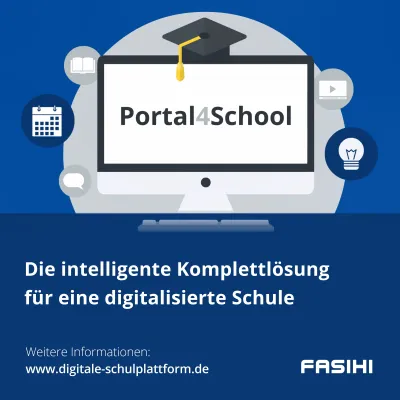 Portal4School - Die intelligente Komplettlösung für eine digitalisierte Schule Bild: Portal4School - Die intelligente Komplettlösung für eine digitalisierte Schule