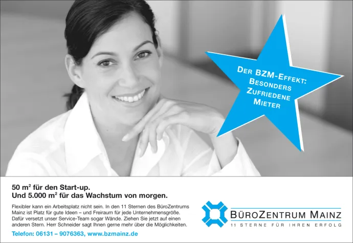 Bild: BüroZentrum Mainz startet ungewöhnliche Imagekampagne