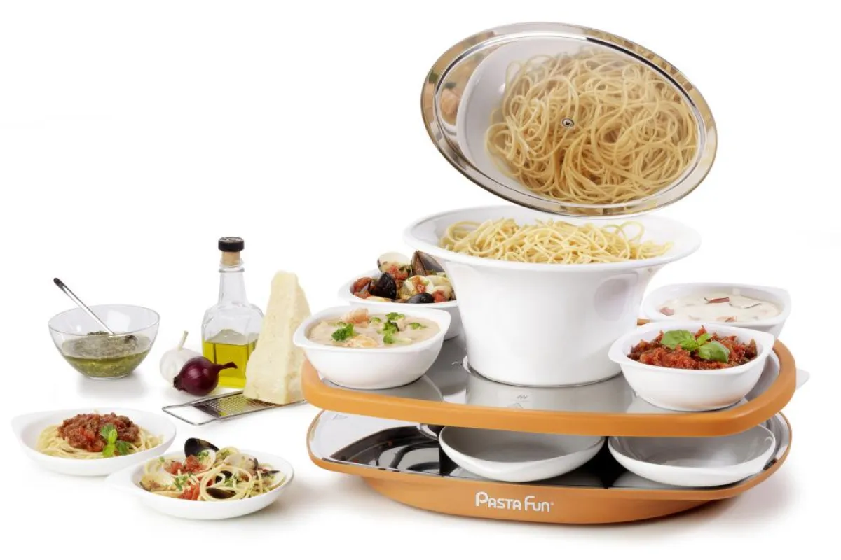 Mit dem STÖCKLI PastaFun gibt es endlich keine kalten Nudeln mehr am Tisch.