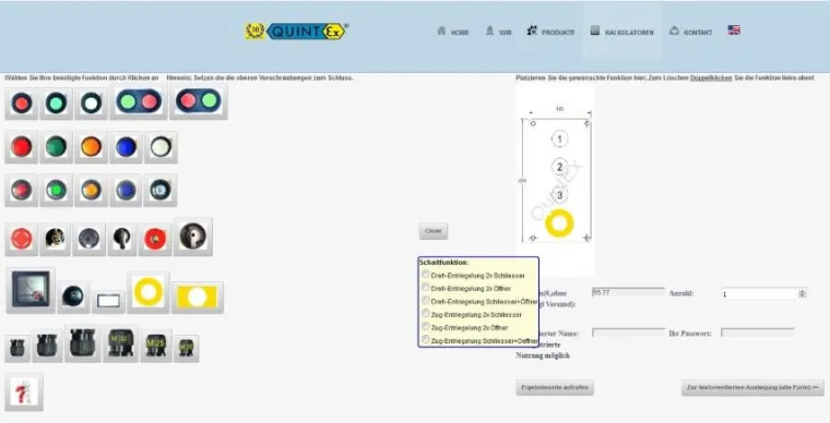 Grafisches Online-Design einer Steuerstelle per 'Drag & Drop' Bild: Grafisches Online-Design einer Steuerstelle per 'Drag & Drop'