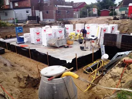 Bild: ABG®-Kellerdicht-System ermöglicht einen Brunnenbau aus der offenen Wasserhaltung