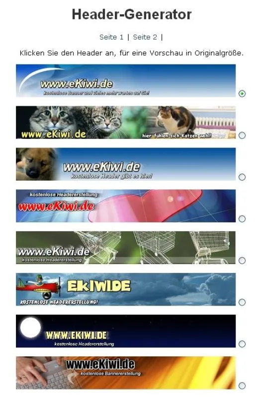 kostenlose Grafikerstellung von eKiwi.de