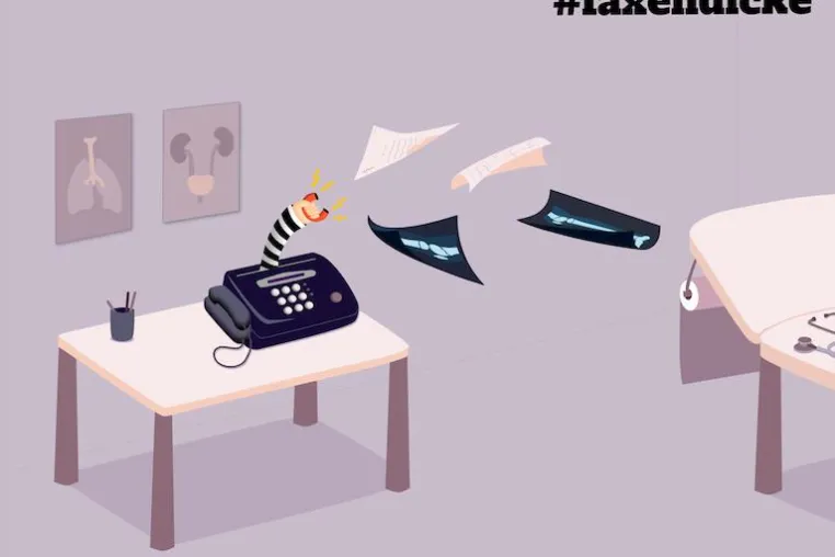 Bild: Neue Initiative #faxendicke will Fax in der Medizin abschaffen
