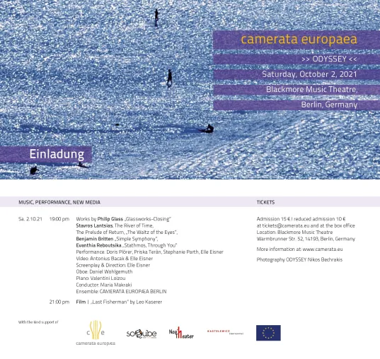 CAMERATA EUROPÆA – Motto 2021 „Odyssey“ Bild: CAMERATA EUROPÆA – Motto 2021 „Odyssey“