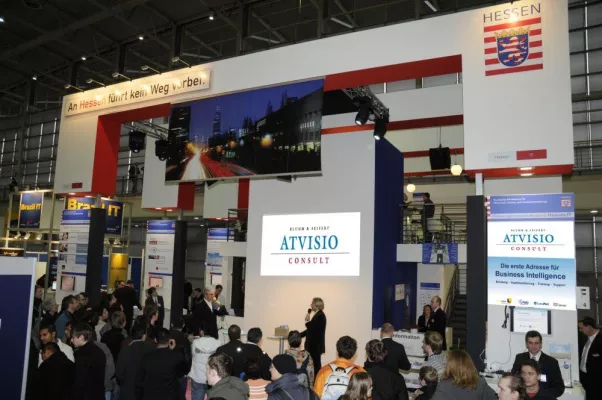 Bild: ATVISIO markiert auf der CeBIT 2010 den Anlaufpunkt für Palo