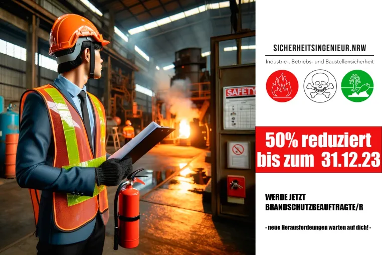 Bild: ? Einmaliges Angebot: 50% Rabatt auf unseren Brandschutzbeauftragten-Lehrgang! ?