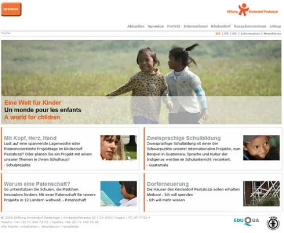 Bild: Stiftung Kinderdorf Pestalozzi mit neuem Internetauftritt