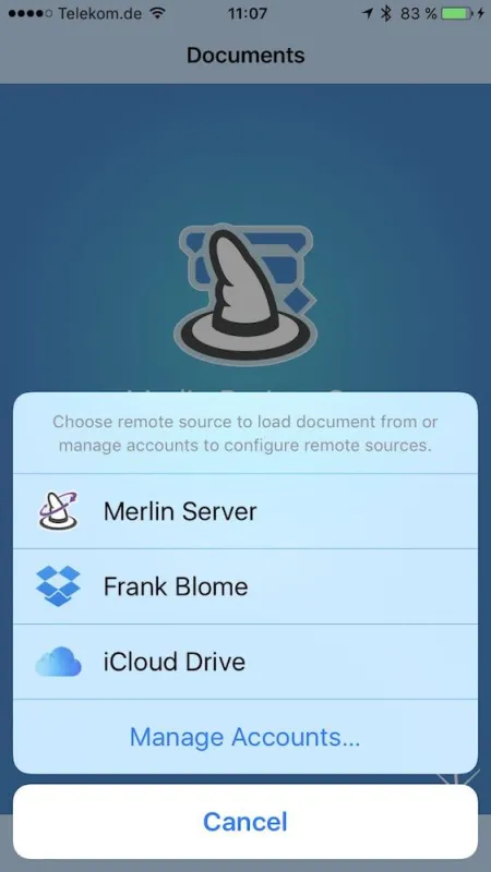 Merlin Project Go arbeitet mit freigegebenen Dropbox-Ordnern