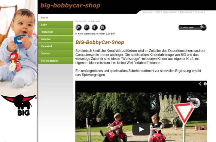Bild: BIG-Bobbycar-Shop.de geht Online