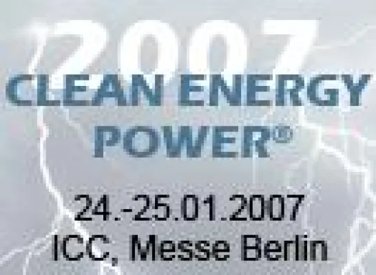Bild: CLEAN ENERGY POWER® 2007: Innovation – Visionen - Zukunftsmärkte