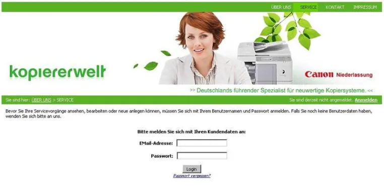 Neues Serviceportal bei Kopiererwelt.de / Kunden bekommen die volle Service-Kontrolle Bild: Neues Serviceportal bei Kopiererwelt.de / Kunden bekommen die volle Service-Kontrolle
