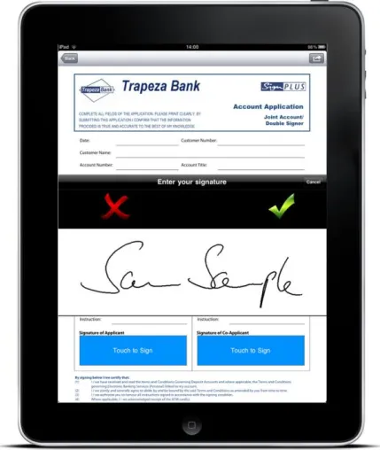 iPad im Business-Einsatz: Aufwertung durch elektronische Unterschrift Bild: iPad im Business-Einsatz: Aufwertung durch elektronische Unterschrift