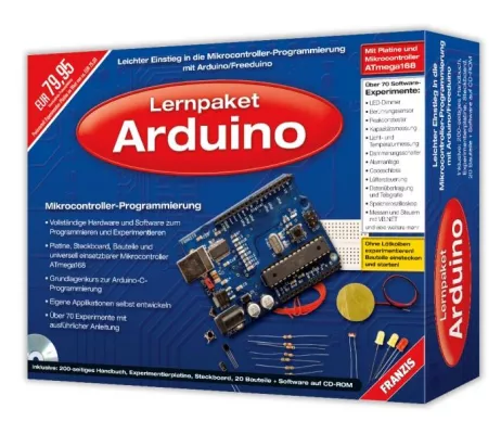 Bild: Neues Lernpaket Arduino des Franzis Verlages: Leichter Einstieg in die Welt der Mikrocontroller