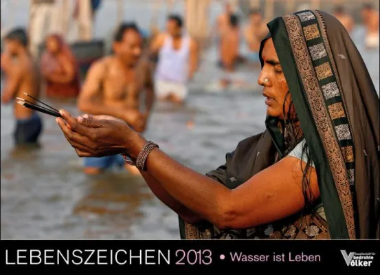 Bild: Bildkalender "Lebenszeichen 2013 - Wasser ist Leben" der Gesellschaft für bedrohte Völker