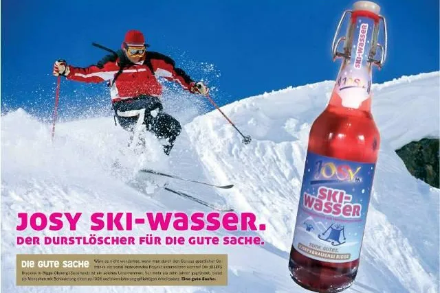 Bild: JOSEFS Brauerei startet mit JOSY SKI-WASSER in die Wintersaison