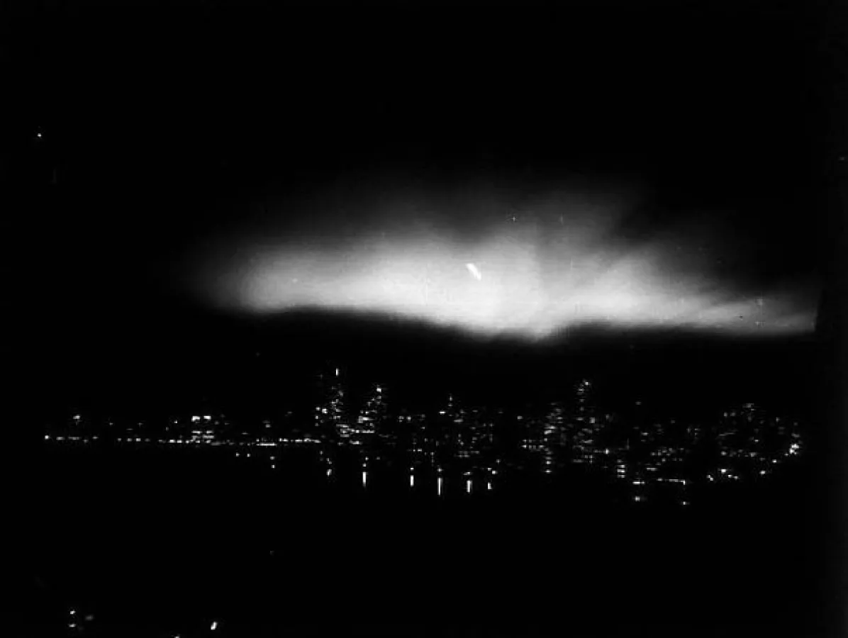 Nord- oder Polarlicht über New York City