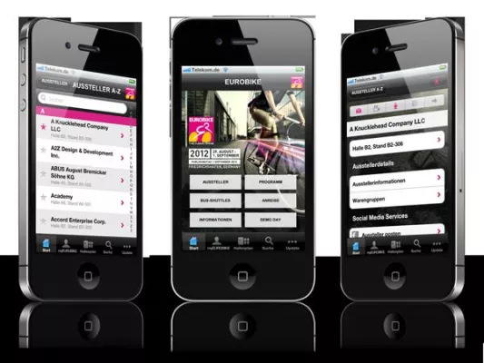 Bild: Neue Messe App zur EUROBIKE 2012