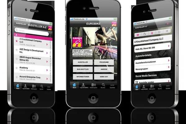 Bild: Neue Messe App zur EUROBIKE 2012
