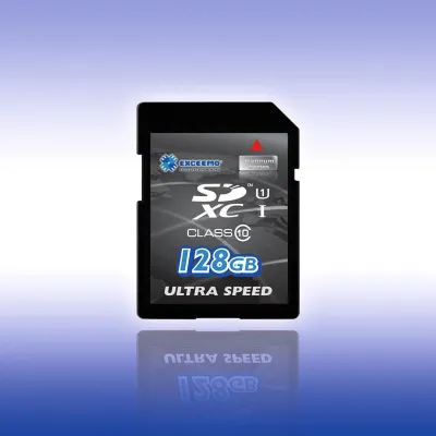 Bild: SDHC/XC-Speicherkarten - jetzt mit der blitzschnellen Datenübertragungsgeschwindigkeit