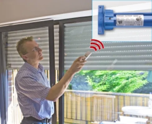 Bild: Rollläden per Fernbedienung steuern – Neuer Funk-Rohrmotor CONTROL kommt ohne zusätzliche Empfänger und Steuerung aus