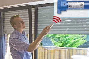 Bild: Rollläden per Fernbedienung steuern – Neuer Funk-Rohrmotor CONTROL kommt ohne zusätzliche Empfänger und Steuerung aus