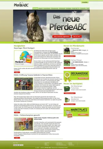Bild: PferdeABC - Das neue Online-Portal für den Pferdesport mit eigenem IP-TV-Sender