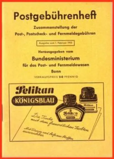 Bild: Postgeschichte der Postentgelte