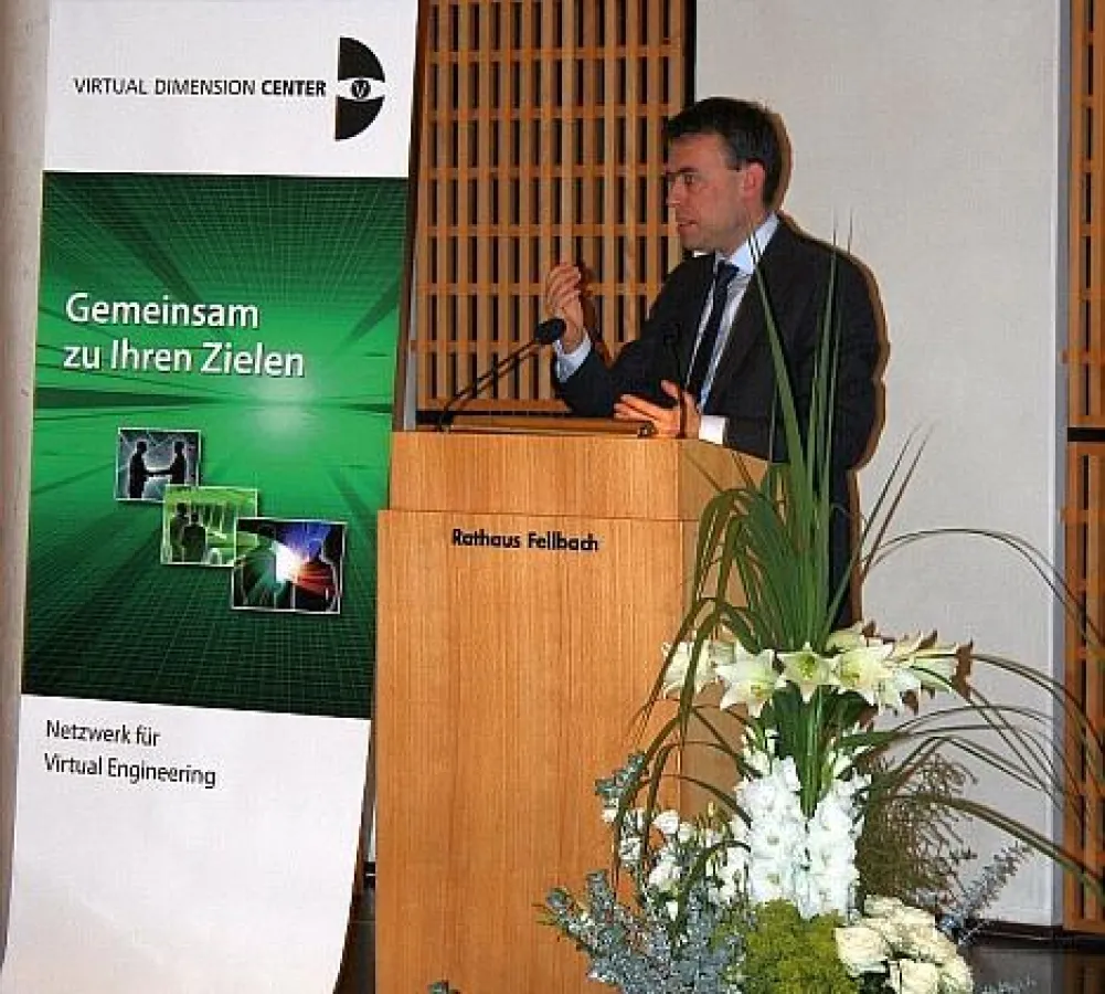 Minister Dr. Nils Schmid MdL in seiner Ansprache