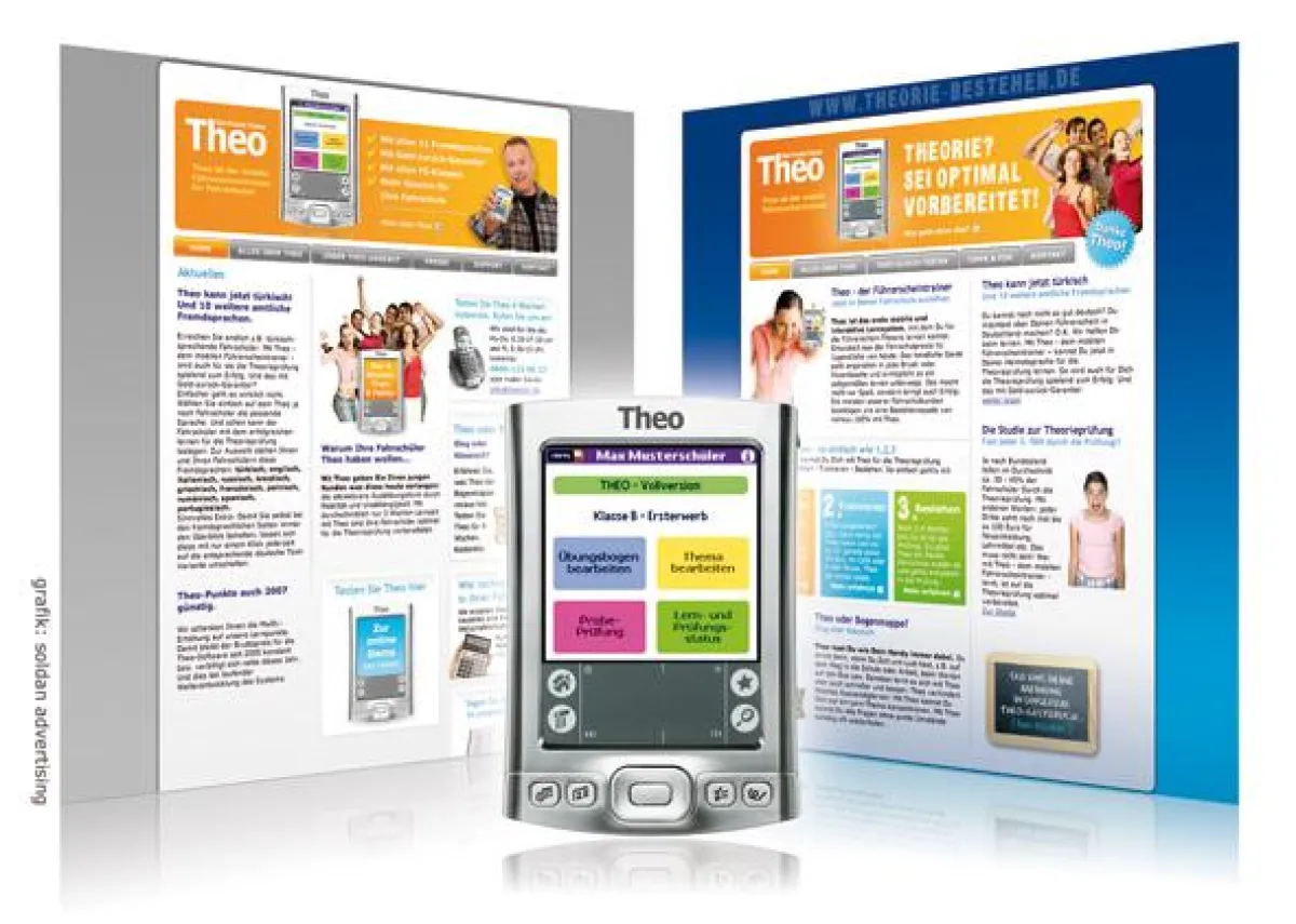 Theo\'s zwei neuen Seiten: Für Fahrschüler - www.Theorie-bestehen.de und für Fahrlehrer - www.Theo-Füherescheintrainer.de