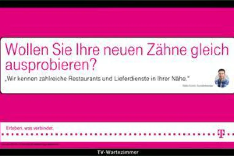 Bild: Telekom nutzt TV-Wartezimmer