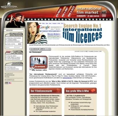 Filmmonopol® International film market öffnet sich für Investoren Bild: Filmmonopol® International film market öffnet sich für Investoren