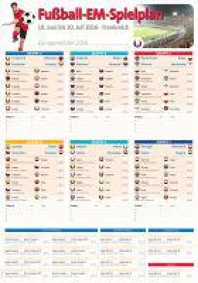 Bild: Der ultimative "XXL-Fußball-Europameisterschaft-Spielplaner 2016"