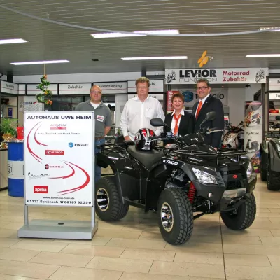 Bild: Ein Quad fährt nach Ronneburg