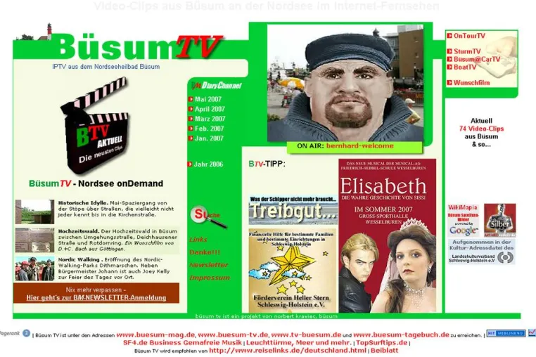 Internet-TV aus Büsum zieht nach 6 Monaten Bilanz Bild: Internet-TV aus Büsum zieht nach 6 Monaten Bilanz