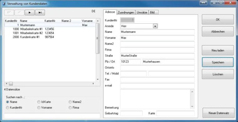 ADDIPOS webbasierte Kundendatenbank Bild: ADDIPOS webbasierte Kundendatenbank