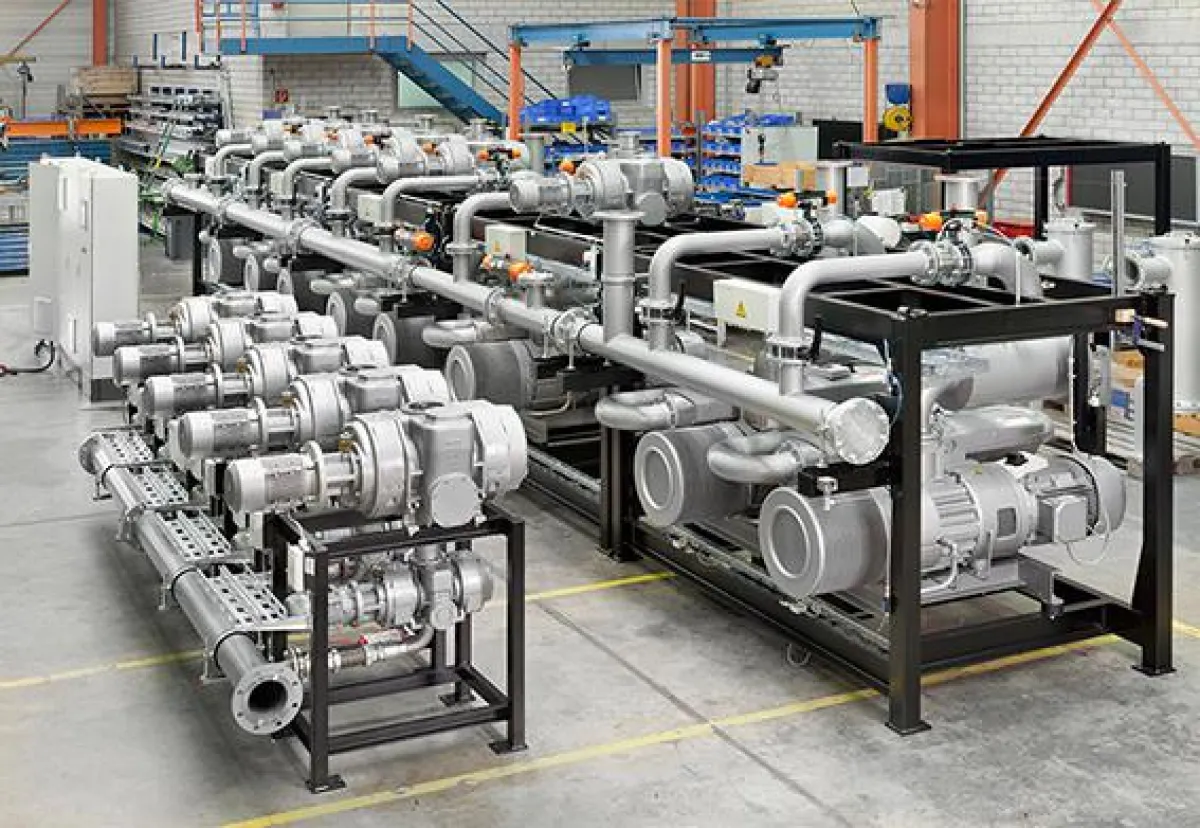 Zentrale Vakuumanlage für die Verpackung von Lebensmitteln