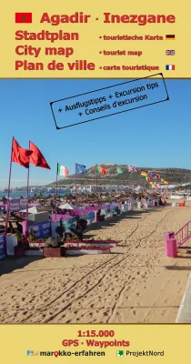 Bild: Marokko Stadtplan Agadir + Cityplan Inezgane + Mit Ausflugstipps + GPS-Waypoints + marokko-erfahren