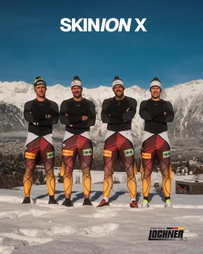 SKINION X® und Bobteam Johannes Lochner vertiefen Entwicklungskooperation für Protective First Layer Bild: SKINION X® und Bobteam Johannes Lochner vertiefen Entwicklungskooperation für Protective First Layer