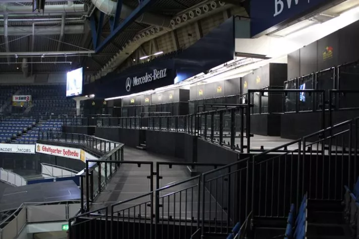 Bild: GEMCO errichtet VIP-Tribüne in der Hanns-Martin-Schleyer-Halle