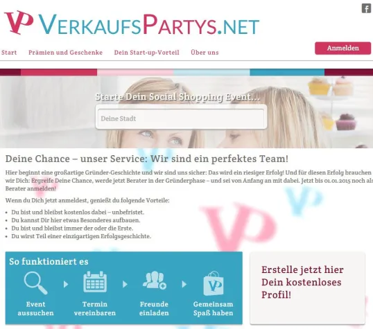 Bild: Wenn das Wohnzimmer zur Verkaufsbühne wird