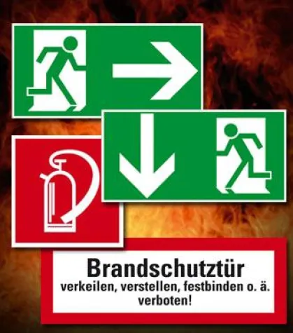 Bild: Rettungszeichen garantieren eine optimale Orientierung im Notfall