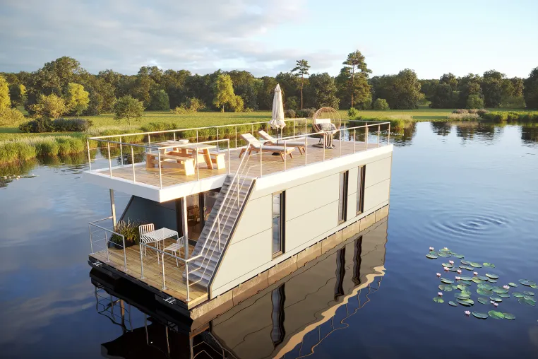 Bild: Stern Hausboot Standorteröffnung und Produktpräsentation auf der Insel Falster in Dänemark 