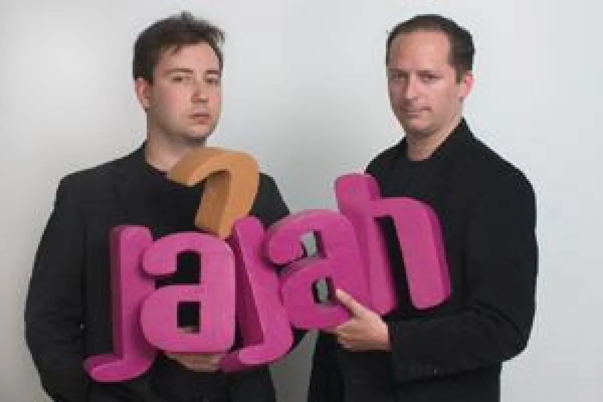 JAJAH Gründer Roman Scharf (l.) und Daniel Mattes