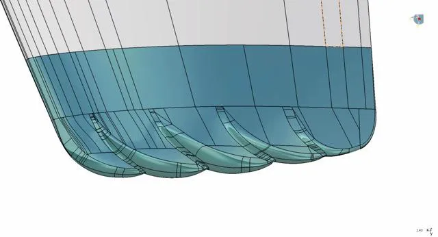 Bild: Kraftstoffsparende Flügel- / Rotorblattspitze