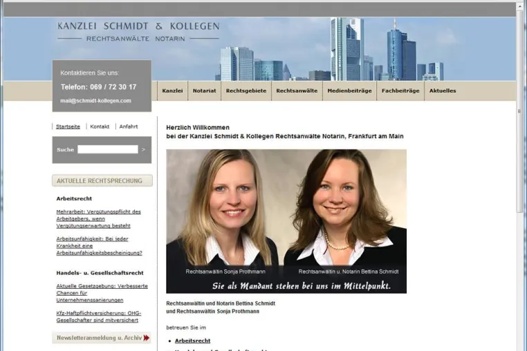 Suchmaschinenoptimierung für Rechtsanwalt und Notar Bild: Suchmaschinenoptimierung für Rechtsanwalt und Notar