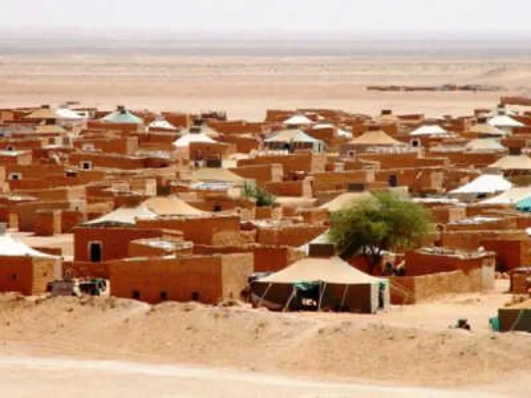 Flüchtlingslager in der Sahara